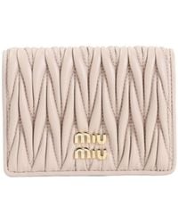 Miu Miu - Logo-Lettering Wallet - Lyst