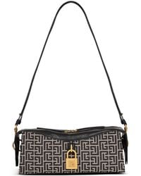 Balmain - Monogram Jacquard Pulse Shoulder Bag - Lyst