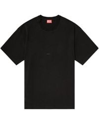 DIESEL - Cotton-Interlock T-Shirt With Logo Embroidery - Lyst