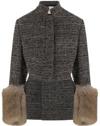 DARKPARK - Textured Cuff-Trim Coats - Lyst