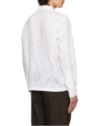 Bode - Embroidered Long Sleeve Shirt - Lyst