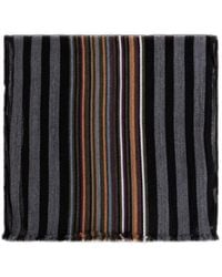 Paul Smith - Multistripe Lightweight Scarf - Lyst