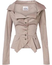 Vivienne Westwood - Peplum Cotton Poplin Shirt - Lyst