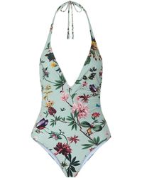 La DoubleJ - Floral-Print Swimsuit - Lyst