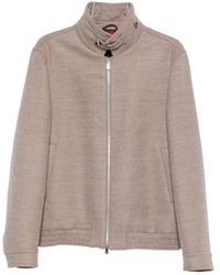 Brunello Cucinelli - Zip-Fastening High-Neck Jacket - Lyst