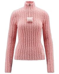 Moncler - Cotton Bouclé Jumper - Lyst