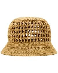 Prada - Solid Color Straw Hat - Lyst