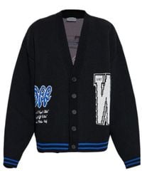 Off-White c/o Virgil Abloh - V-Neck Button-Up Cardigan - Lyst