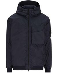 Stone Island - Logo-Patch Zip-Fastening Jacket - Lyst
