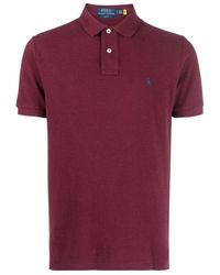 Polo Ralph Lauren - Logo-Embroidered Straight Hem Polo Shirt - Lyst
