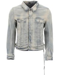Rick Owens - Trucker Long-Sleeve Denim Jacket - Lyst
