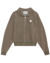 Isabel Marant - Isabel Marant Étoile Half-Zipped Sweatshirt - Lyst