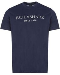 Paul & Shark - Logo-Print T-Shirt - Lyst