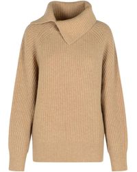 Loulou de Saison - Lapel Long-Sleeved Sweater - Lyst