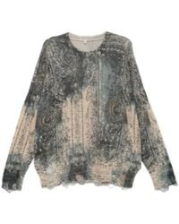 R13 - Printed Boyfriend Sweater - Lyst
