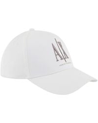 ARMANI EXCHANGE - Logo-Embroidered Baseball Cap - Lyst
