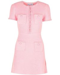 Self-Portrait - Waffle' Polyester Blend Dress - Lyst