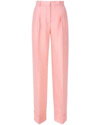ANDAMANE - Pinstriped Pleat Detailed Trousers - Lyst