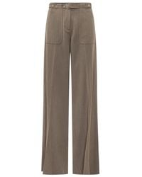 The Seafarer - Trieste Belted Wide-Leg Pants - Lyst