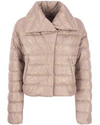 Herno - New Lace Resort Padded Bomber Jacket - Lyst