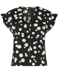 Marella - Printed Satin Blouse - Lyst
