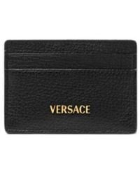 Versace - Logo-Lettering Card Holder - Lyst