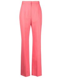 McQueen - Straight Leg Trousers - Lyst