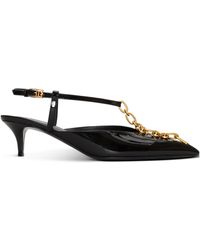 Balmain - Sync Chain Kitten Slingbacks - Lyst