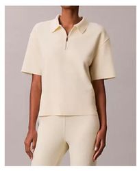 Calvin Klein - Half Zip Polo T-Shirt - Lyst