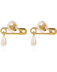 Vivienne Westwood - Claude Small Stud Embellished Earrings - Lyst