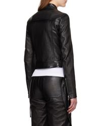 Blumarine - Harness-Detail Leather Jacket - Lyst