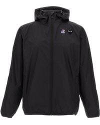 COMME DES GARÇONS PLAY - X K-Way Logo-Patch Hooded Jacket - Lyst