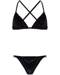 Balmain - Two-Piece Embellished Bikini Suit - Lyst