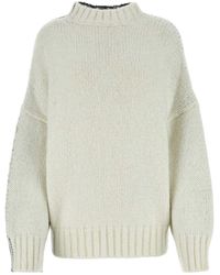 JW Anderson - Jw Anderson Two-Tone Knitted Jumper - Lyst