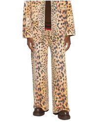 R13 - Leopard-Print Casual Trousers - Lyst
