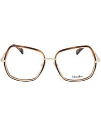Max Mara - Geometric Frame Glasses - Lyst