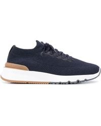 Brunello Cucinelli - Knitted Sock Sneakers - Lyst