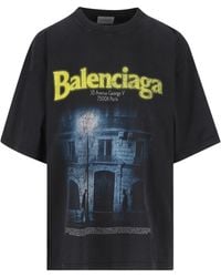 Balenciaga - Graphic Printed Oversized T-Shirt - Lyst