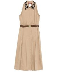 Max Mara - Beaded Collared Dress - Lyst