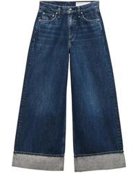 Rag & Bone - Denim Trousers With Belt Loops - Lyst