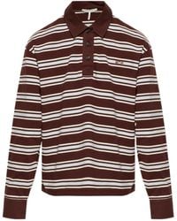 Rag & Bone - Striped Long Sleeve Polo T-Shirt - Lyst