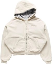Acne Studios - Fleece Hoodie With Logo - Lyst