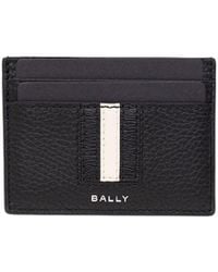 Bally - Logo Printed Stripe Detailed Cardholder - Lyst
