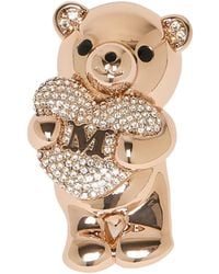 Max Mara - Teddy Bear Embellished Brooch - Lyst