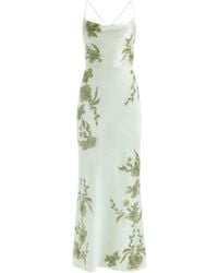 Alice + Olivia - Montana Floral-Embroidered Gown - Lyst