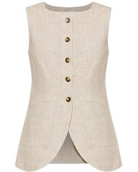 Posse - Emma Buttoned Vest - Lyst
