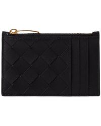 Bottega Veneta - Intrecciato Zipped Cardholder - Lyst