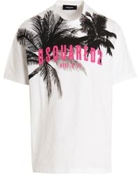 DSquared² - Palm Slouch T-Shirt - Lyst