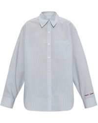Samsøe & Samsøe - Salova Striped-Pattern Pocket Shirt - Lyst