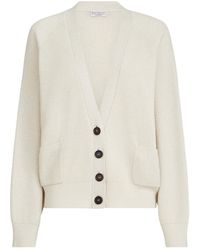Brunello Cucinelli - Ribbed Pocket Cardigan - Lyst